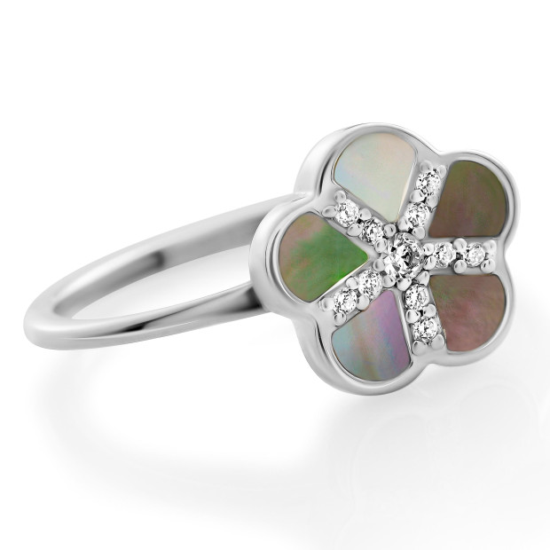 Orphelia Orphelia® 'Daisy' Women's Sterling Silver Ring - Silver ZR-7585