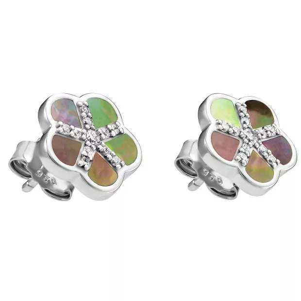 Orphelia Orphelia® 'Daisy' Women's Sterling Silver Stud Earrings - Silver ZO-7585