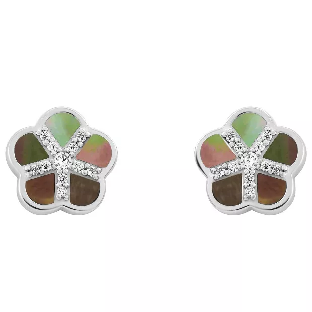 orphelia Orphelia® 'Daisy' Women's Sterling Silver Stud Earrings - Silver ZO-7585