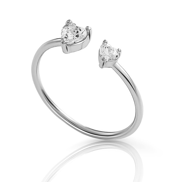 Orphelia Orphelia® 'Dazzle' Women's Sterling Silver Ring - Silver ZR-7533