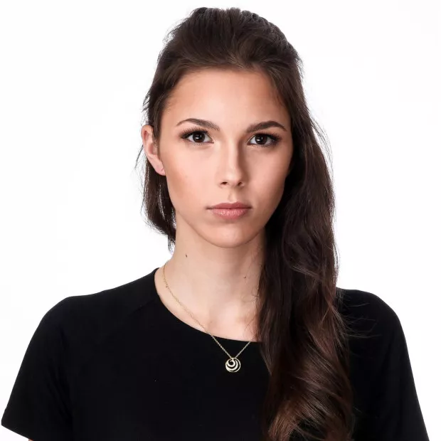 Orphelia Orphelia® 'Elaine' Women's Sterling Silver Chain With Pendant - Gold ZH-7084/2