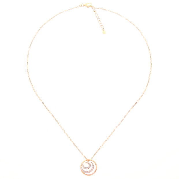 Orphelia Orphelia® 'Elaine' Women's Sterling Silver Chain With Pendant - Rose ZH-7084/1