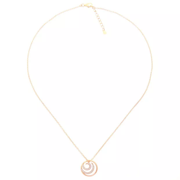 Orphelia Orphelia® 'Elaine' Women's Sterling Silver Set: Chain-Pendant + Earrings - Rose SET-7084/1