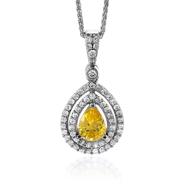 orphelia Orphelia® 'Ellen' Women's Sterling Silver Chain with Pendant - Silver ZH-7048