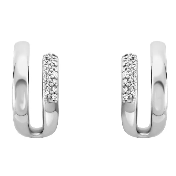 orphelia Orphelia® 'Emily' Women's Sterling Silver Drop Earrings - Silver ZO-7581