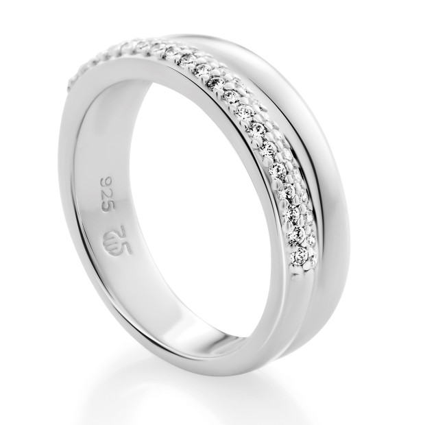 Orphelia Orphelia® 'Emily' Women's Sterling Silver Ring - Silver ZR-7581