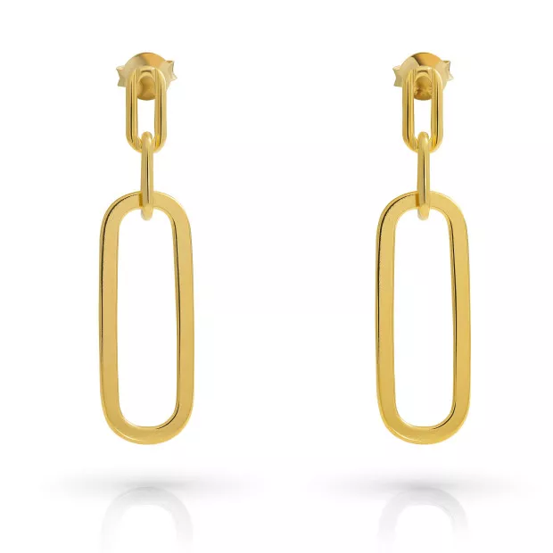 Orphelia Orphelia® 'Essence' Women's Sterling Silver Set: Necklace + Earrings - Gold SET-7560/G