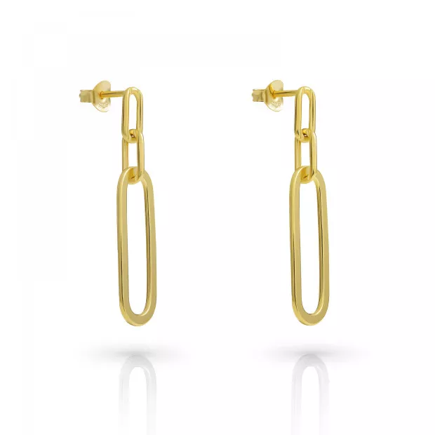 Orphelia Orphelia® 'Essence' Women's Sterling Silver Set: Necklace + Earrings - Gold SET-7560/G