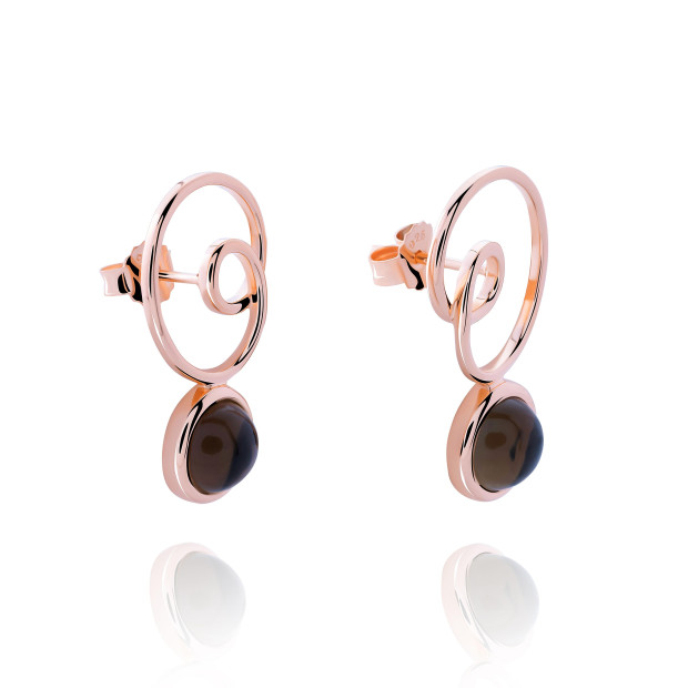 Orphelia Orphelia® 'Eugenia' Women's Sterling Silver Drop Earrings - Rose ZO-7495