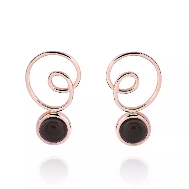 orphelia Orphelia® 'Eugenia' Women's Sterling Silver Drop Earrings - Rose ZO-7495