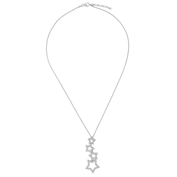Orphelia Orphelia® 'Evelinia' Women's Sterling Silver Chain With Pendant - Silver ZH-7338