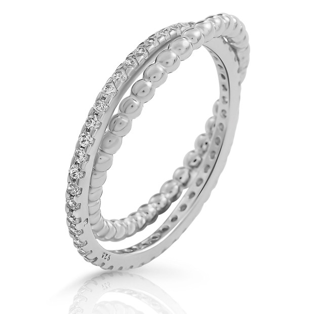Orphelia Orphelia® 'Everest' Women's Sterling Silver Ring - Silver ZR-7542