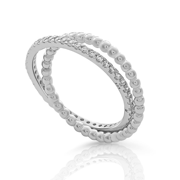 orphelia Orphelia® 'Everest' Women's Sterling Silver Ring - Silver ZR-7542