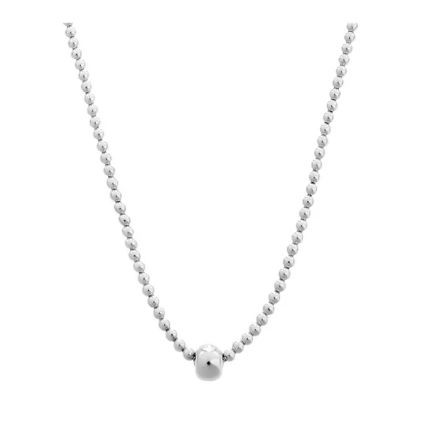 Orphelia Orphelia® 'Faye' Women's Sterling Silver Set: Bracelet + Necklace - Silver SET-7157