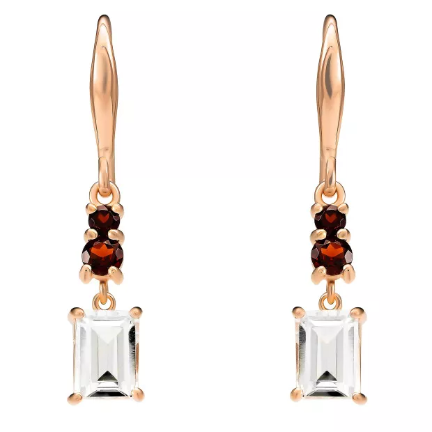 Orphelia Orphelia® 'Fira' Women's Sterling Silver Drop Earrings - Rose ZO-7571/RG
