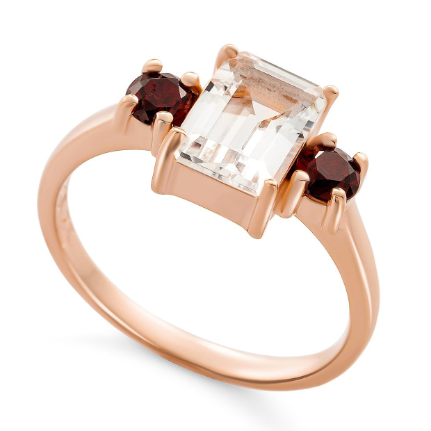 Orphelia Orphelia® 'Fira' Women's Sterling Silver Ring - Rose ZR-7571/RG