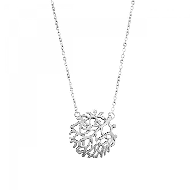 Orphelia Orphelia® 'Flavie' Women's Sterling Silver Set: Necklace + Earrings + Ring - Silver SET-7502