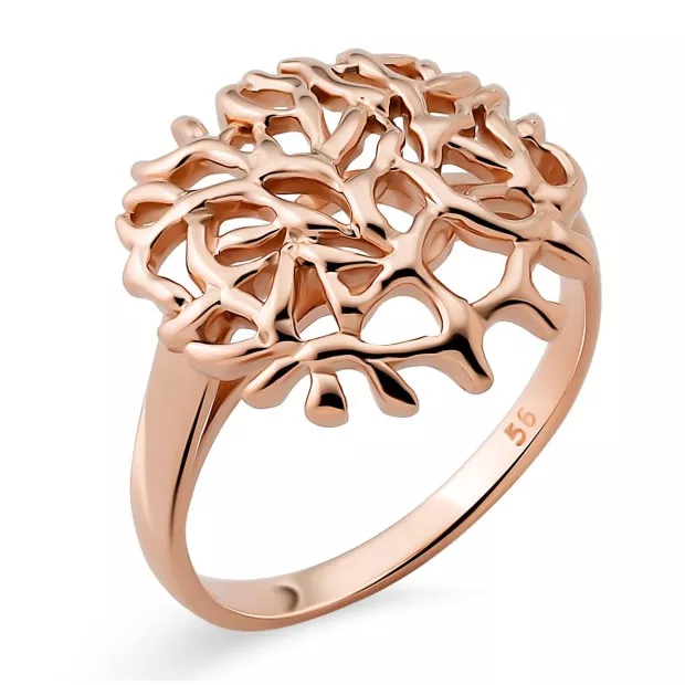 Orphelia Orphelia® 'Flavie' Women's Sterling Silver Set: Necklace + Earrings + Ring - Rose SET-7502/RG