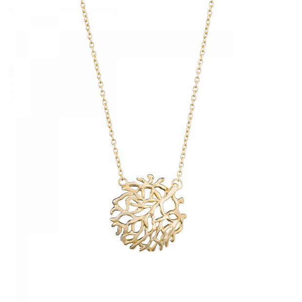 Orphelia Orphelia® 'Flavie' Women's Sterling Silver Set: Necklace + Earrings + Ring - Gold SET-7502/G