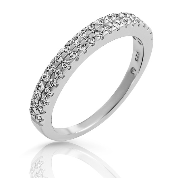 Orphelia Orphelia® 'Glam' Women's Sterling Silver Ring - Silver ZR-7536
