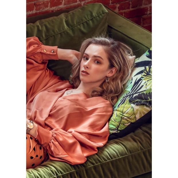 Orphelia Orphelia® 'Grace' Women's Sterling Silver Set: Chain-Pendant + Earrings - Silver SET-7493