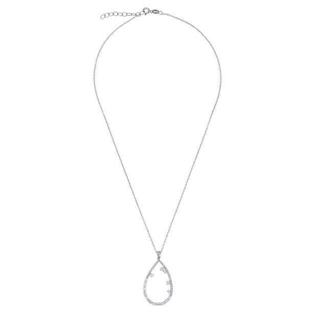 Orphelia Orphelia® 'Islia' Women's Sterling Silver Chain With Pendant - Silver ZH-7423