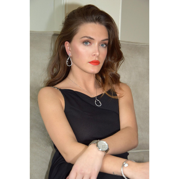 Orphelia Orphelia® 'Islia' Women's Sterling Silver Chain With Pendant - Silver ZH-7423