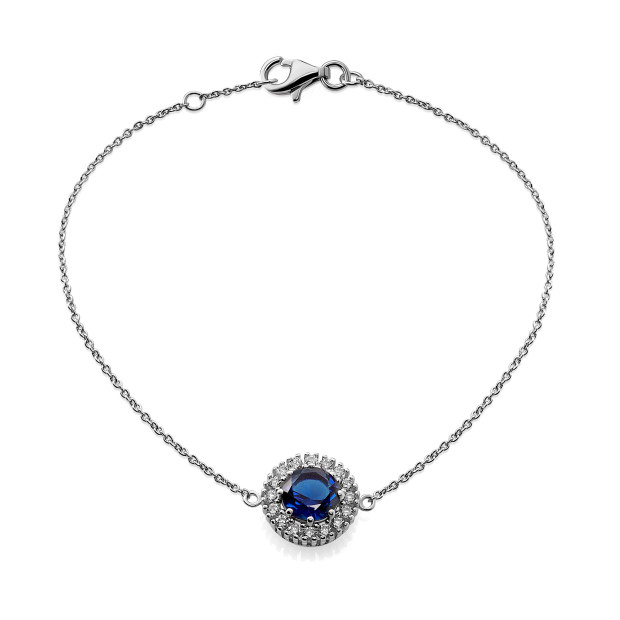 Orphelia Orphelia® 'Kaia' Women's Sterling Silver Set: Bracelet + Ring - Silver SET-7477/SA