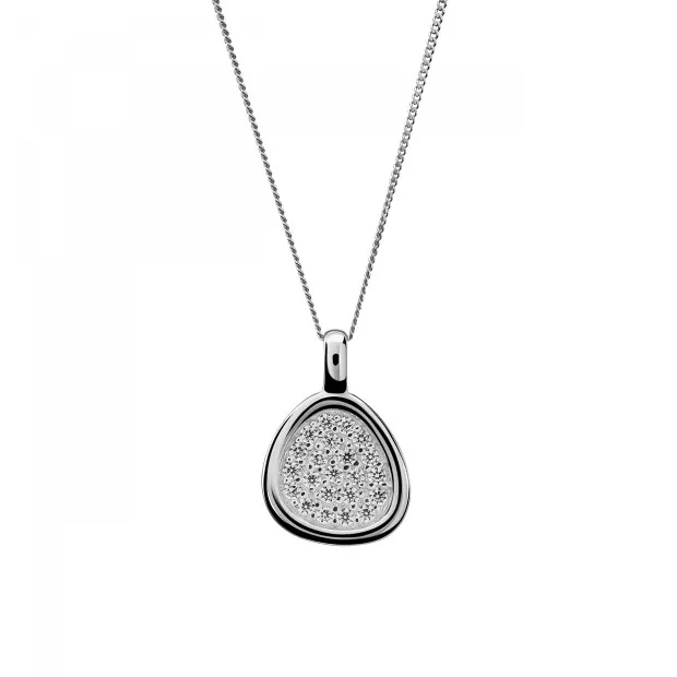 Orphelia Orphelia® 'Layla' Women's Sterling Silver Set: Chain-Pendant + Earrings - Silver SET-7489