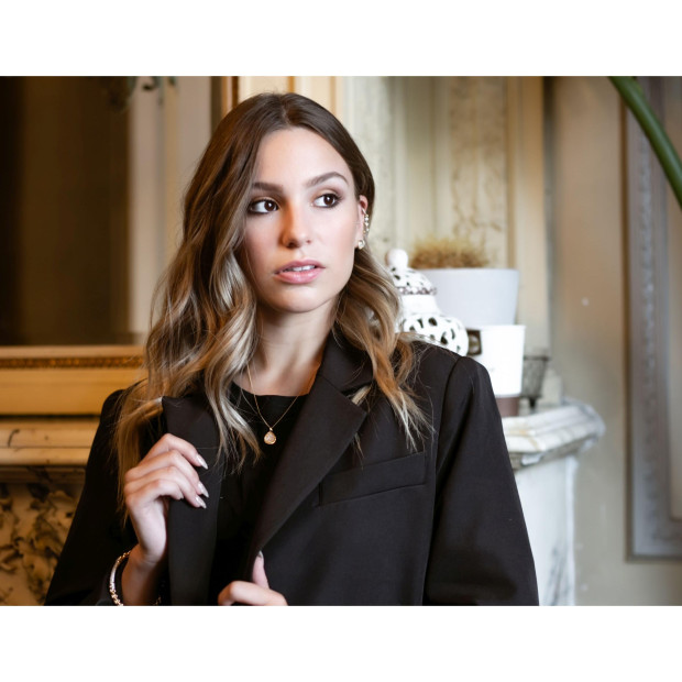 Orphelia Orphelia® 'Layla' Women's Sterling Silver Set: Chain-Pendant + Earrings - Gold SET-7489/G