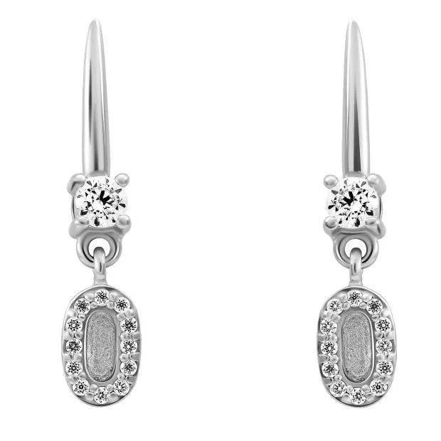 Orphelia Orphelia® 'Lily' Women's Sterling Silver Drop Earrings - Silver ZO-7582