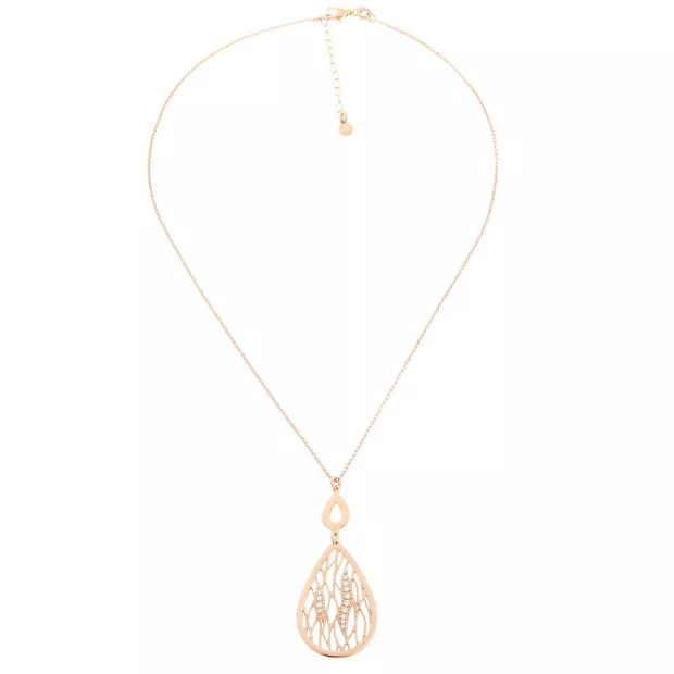 Orphelia Orphelia® 'Linda' Women's Sterling Silver Chain With Pendant - Rose ZK-7188/RG