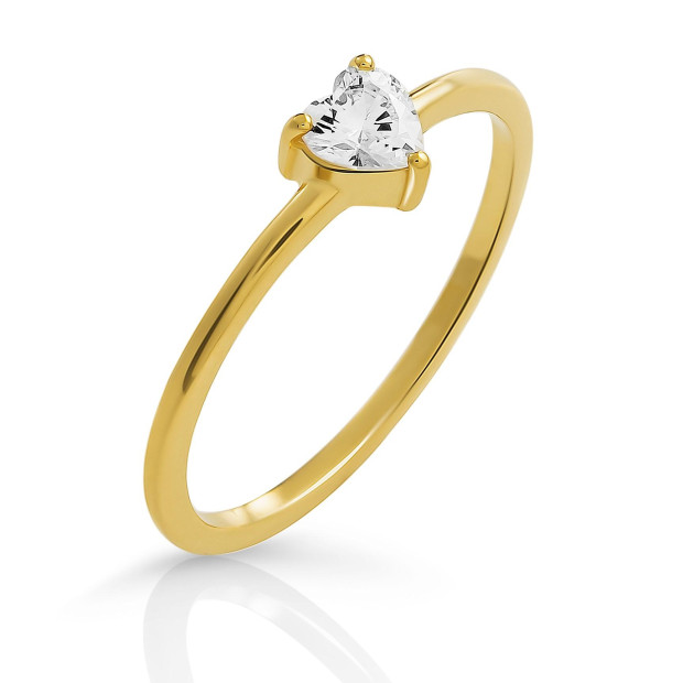 orphelia Orphelia® 'Love' Women's Sterling Silver Ring - Gold ZR-7531/G