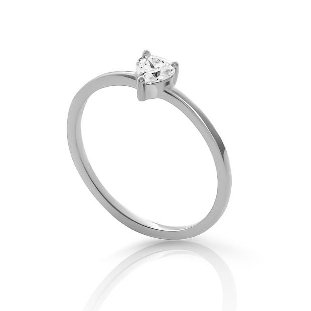 Orphelia Orphelia® 'Love' Women's Sterling Silver Ring - Silver ZR-7531