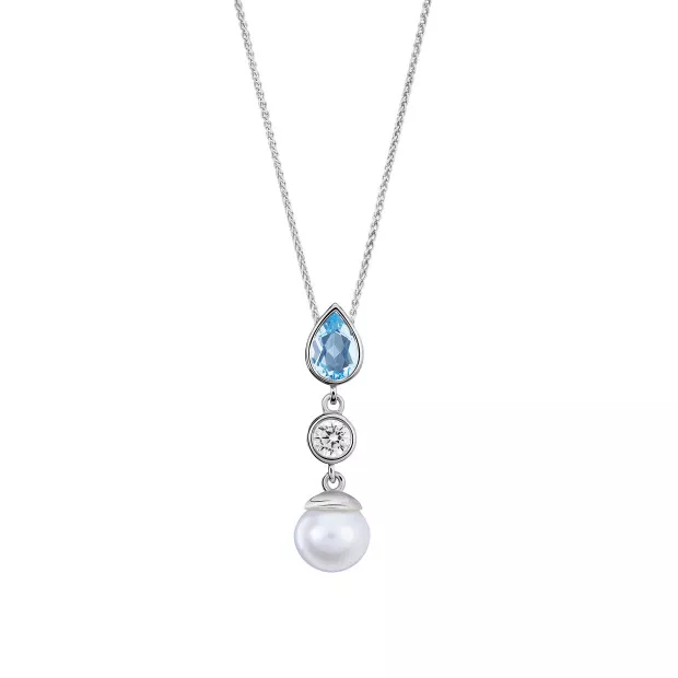 Orphelia Orphelia® 'Lylou' Women's Sterling Silver Set: Necklace + Earrings + Ring - Silver SET-7498