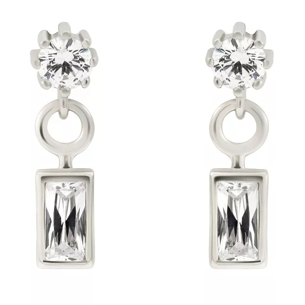 Orphelia Orphelia® 'Madelyn' Women's Sterling Silver Drop Earrings - Silver ZO-7583