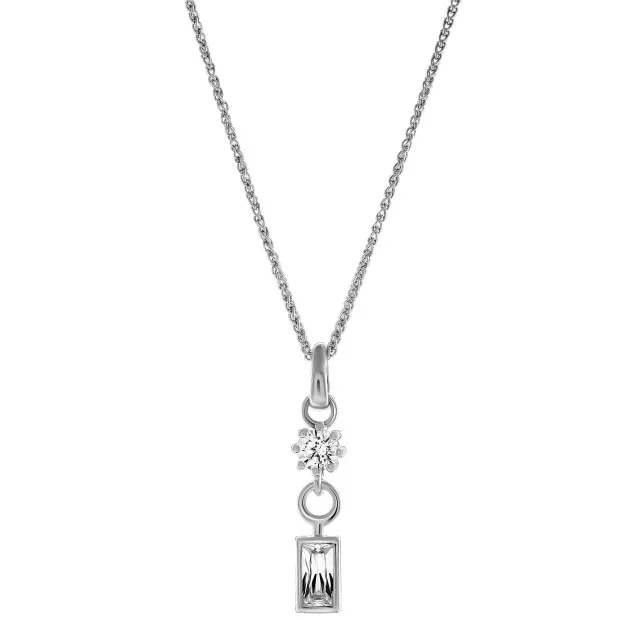 orphelia Orphelia® 'Madelyn' Women's Sterling Silver Pendant with Chain - Silver ZH-7583