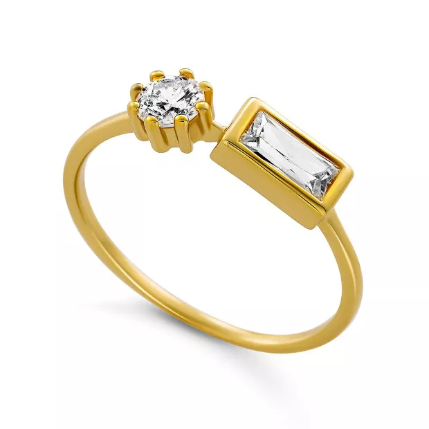 orphelia Orphelia® 'Madelyn' Women's Sterling Silver Ring - Gold ZR-7583/G