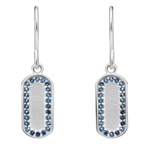 Orphelia Orphelia® 'Malaga' Women's Sterling Silver Drop Earrings - Silver ZO-7573