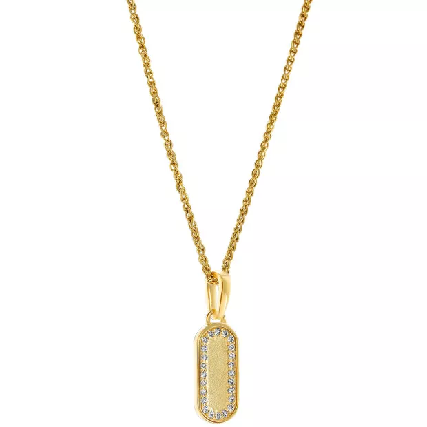 Orphelia Orphelia® 'Malaga' Women's Sterling Silver Pendant With Chain - Gold ZH-7573/G