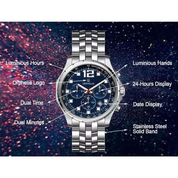 Orphelia Orphelia® Multi Dial 'La Grande' Men's Watch OR82700