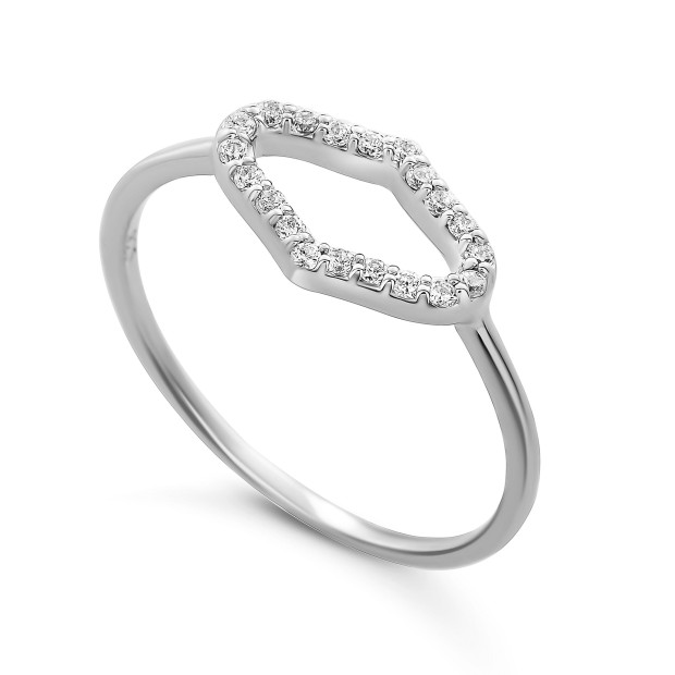Orphelia Orphelia® 'Normandy' Women's Sterling Silver Ring - Silver ZR-7574