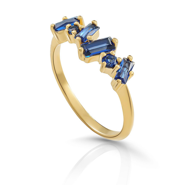 orphelia Orphelia® 'Novel' Women's Sterling Silver Ring - Gold ZR-7534