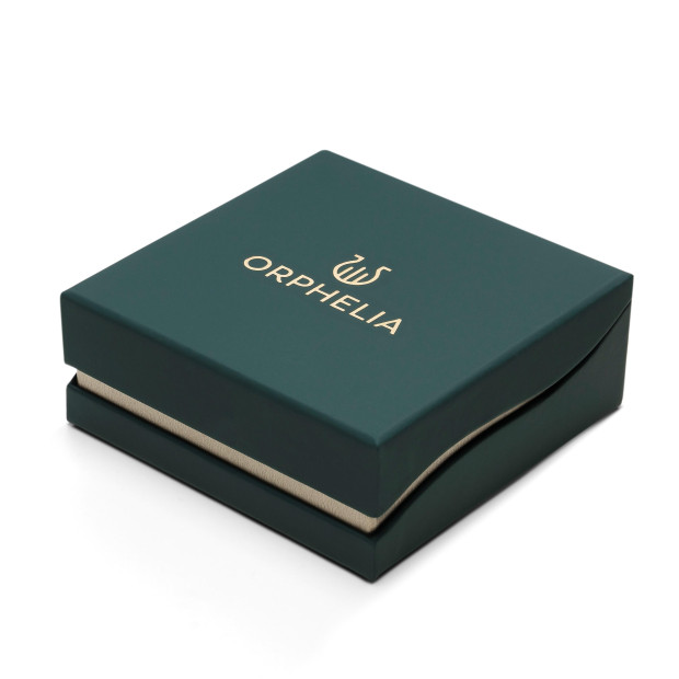 Orphelia Orphelia® 'Novel' Women's Sterling Silver Set: Necklace + Ring - Gold SET-7534