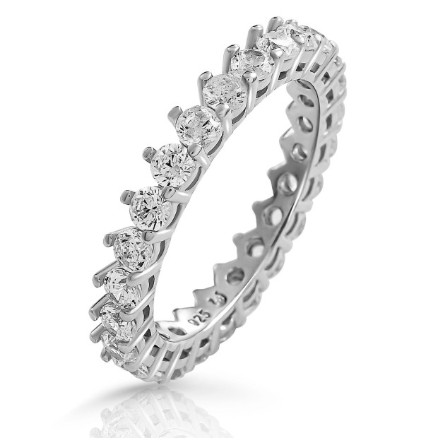 Orphelia Orphelia® 'Paris' Women's Sterling Silver Ring - Silver ZR-7540
