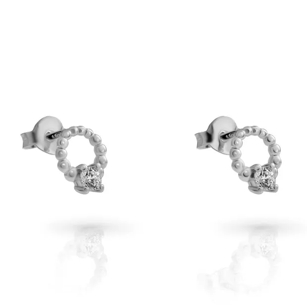 Orphelia Orphelia® 'Premium' Women's Sterling Silver Stud Earrings - Silver ZO-7562