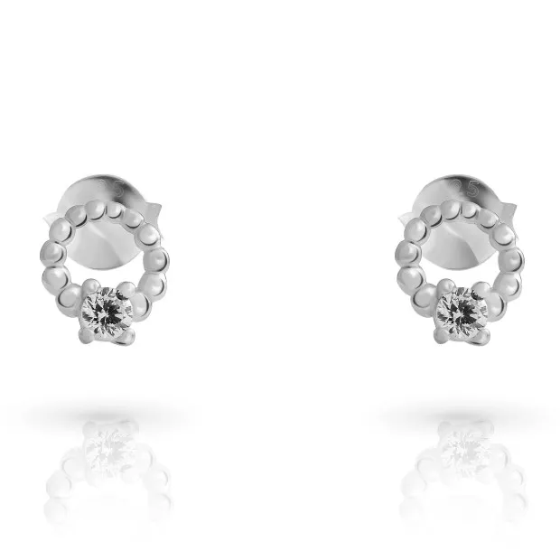 orphelia Orphelia® 'Premium' Women's Sterling Silver Stud Earrings - Silver ZO-7562
