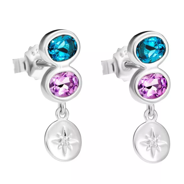 orphelia Orphelia® 'Regula' Women's Sterling Silver Drop Earrings - Silver ZO-7578