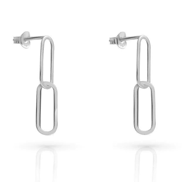 Orphelia Orphelia® 'Rose' Women's Sterling Silver Drop Earrings - Silver ZO-7561