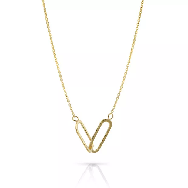 Orphelia Orphelia® 'Rose' Women's Sterling Silver Necklace - Gold ZK-7561/G